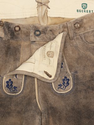 Trachtenlederhose Marktschellenberg mit Stickereien