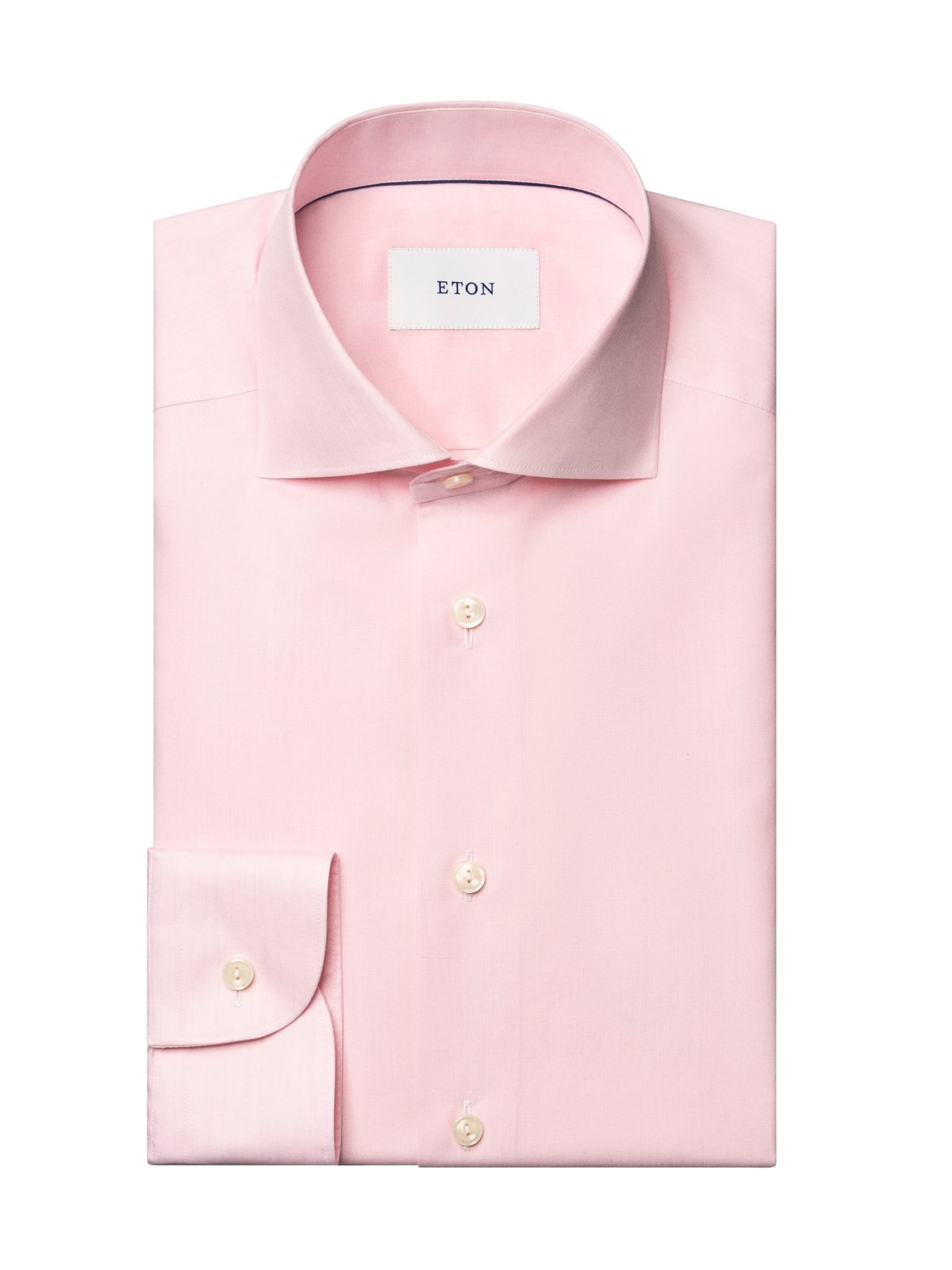 Eton Strukturiertes Baumwollhemd in End-on-End-Webart, Slim Fit in 44S