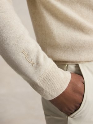 Feinstrick-Hoodie aus speziellem und waschbarem Kaschmir