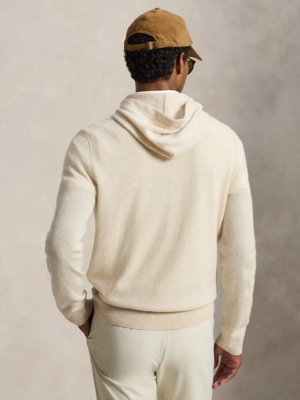 Feinstrick-Hoodie aus speziellem und waschbarem Kaschmir