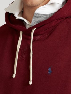 Hoodie aus einem Baumwollgemisch mit Logo-Stickerei