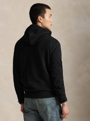 Hoodie aus einem Baumwollgemisch mit Logo-Stickerei