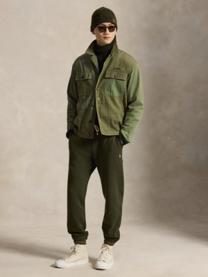 Sweatpants mit Dehnbund und Logo-Stickerei, Regular Fit