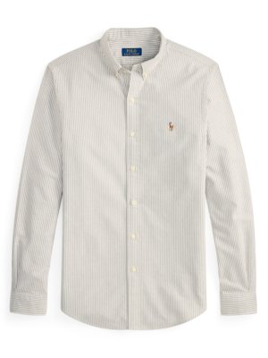 Oxfordhemd mit feinem Streifenmuster, Custom Fit