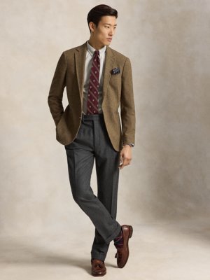 Oxfordhemd mit feinem Streifenmuster, Custom Fit