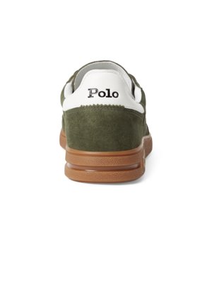Low Top-Sneaker aus Veloursleder mit Pony-Stickerei