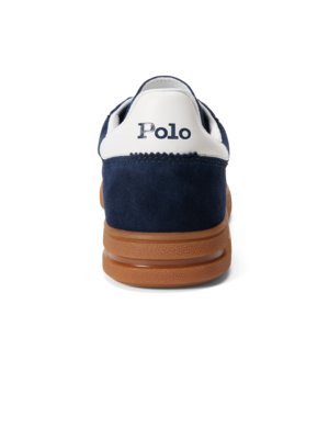 Low Top-Sneaker aus Veloursleder mit Pony-Stickerei