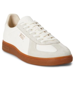 Low Top-Sneaker Bedford aus Glattl- und Veloursleder