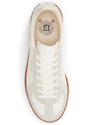 Low Top-Sneaker Bedford aus Glattl- und Veloursleder