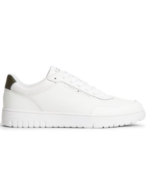 Sneaker aus Glattleder mit Label-Schriftzug