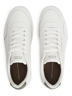 Sneaker aus Glattleder mit Label-Schriftzug