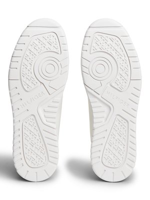 Sneaker aus Glattleder mit Label-Schriftzug