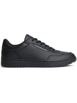 Sneaker aus Glattleder mit Label-Schriftzug