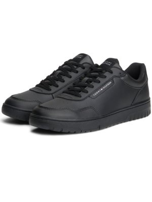 Sneaker aus Glattleder mit Label-Schriftzug