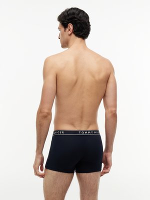 3er-Pack Boxer Trunks mit Stretchanteil und Label-Bund