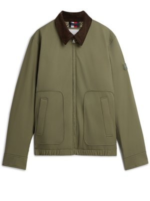 Leicht wattierte Harrington-Jacke mit Cordkragen