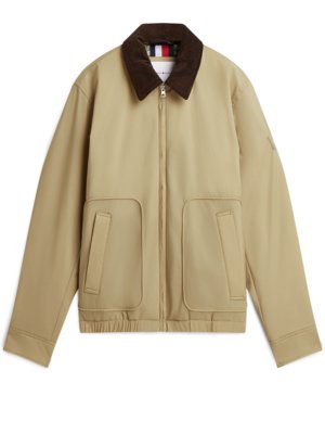 Leicht wattierte Harrington-Jacke mit Cordkragen