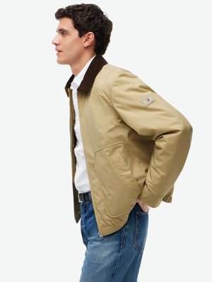 Leicht wattierte Harrington-Jacke mit Cordkragen