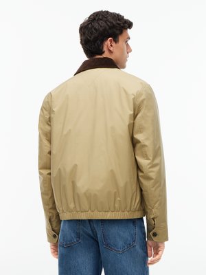Leicht wattierte Harrington-Jacke mit Cordkragen
