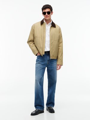 Leicht wattierte Harrington-Jacke mit Cordkragen