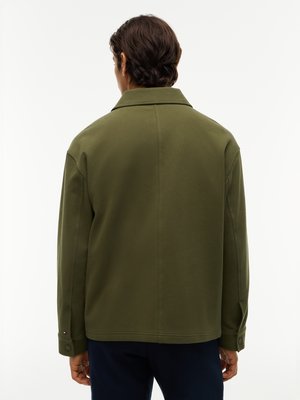Wattiertes Overshirt mit Struktur und Stretchanteil