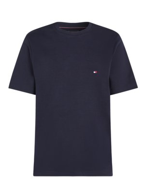 T-Shirt aus einem Baumwolljersey mit Logo-Stickerei, Regular Fit