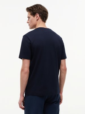 T-Shirt aus einem Baumwolljersey mit Logo-Stickerei, Regular Fit