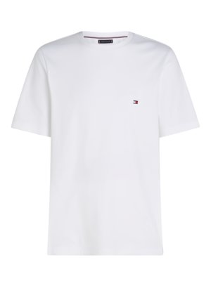 T-Shirt aus einem Baumwolljersey mit Logo-Stickerei, Regular Fit