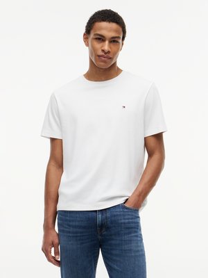 T-Shirt aus einem Baumwolljersey mit Logo-Stickerei, Regular Fit