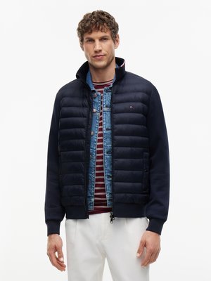 Hybride Sweatjacke mit gesteppter Vorderseite