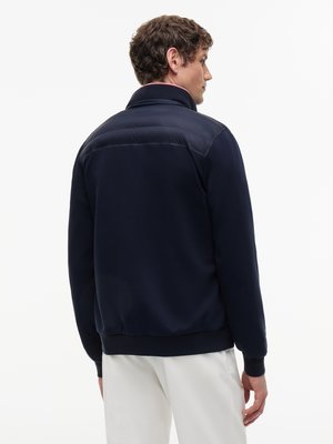 Hybride Sweatjacke mit gesteppter Vorderseite