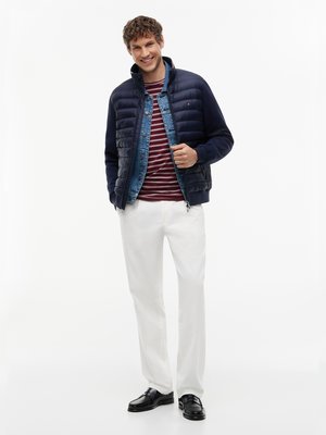 Hybride Sweatjacke mit gesteppter Vorderseite