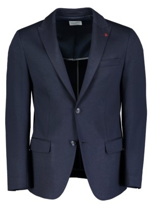 Teilgefüttertes Jerseysakko mit Stretchanteil, Slim Fit