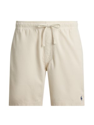 Softe Shorts in Frottee-Qualität mit Logo-Stickerei, Regular Fit