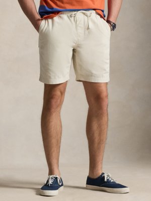 Softe Shorts in Frottee-Qualität mit Logo-Stickerei, Regular Fit