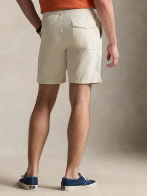 Softe Shorts in Frottee-Qualität mit Logo-Stickerei, Regular Fit