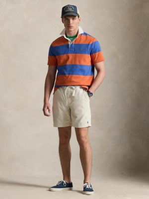 Softe Shorts in Frottee-Qualität mit Logo-Stickerei, Regular Fit