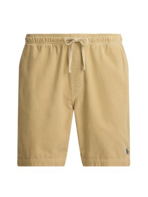 Softe Shorts in Frottee-Qualität mit Logo-Stickerei, Regular Fit