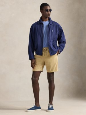 Softe Shorts in Frottee-Qualität mit Logo-Stickerei, Regular Fit
