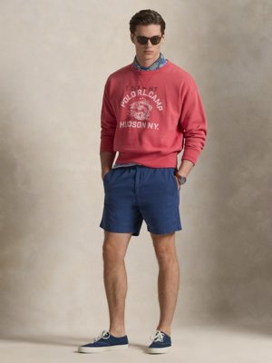Bermudashorts aus Baumwolle und Stretch, Straight Fit