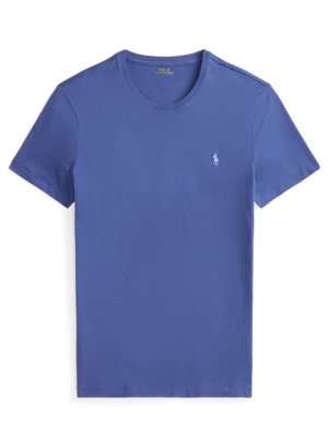 Leichtes T-Shirt mit Pony-Stickerei, Custon Slim Fit