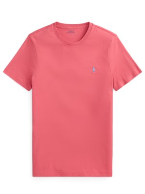Leichtes T-Shirt mit Pony-Stickerei, Custon Slim Fit