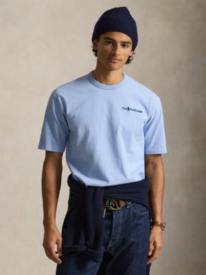 T-Shirt aus softem Baumwollstrick, Relaxed Fit
