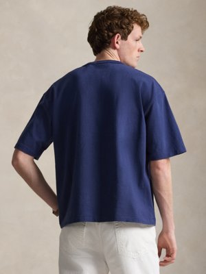 T-Shirt aus softem Baumwollstrick, Relaxed Fit