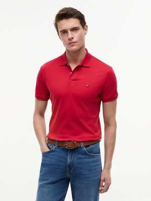 Piqué-Poloshirt aus Baumwolle mit Logo-Stickerei, Regular Fit