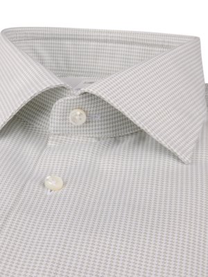 Hemd aus Twofold Super Cotton mit feinem Muster, Regular Fit