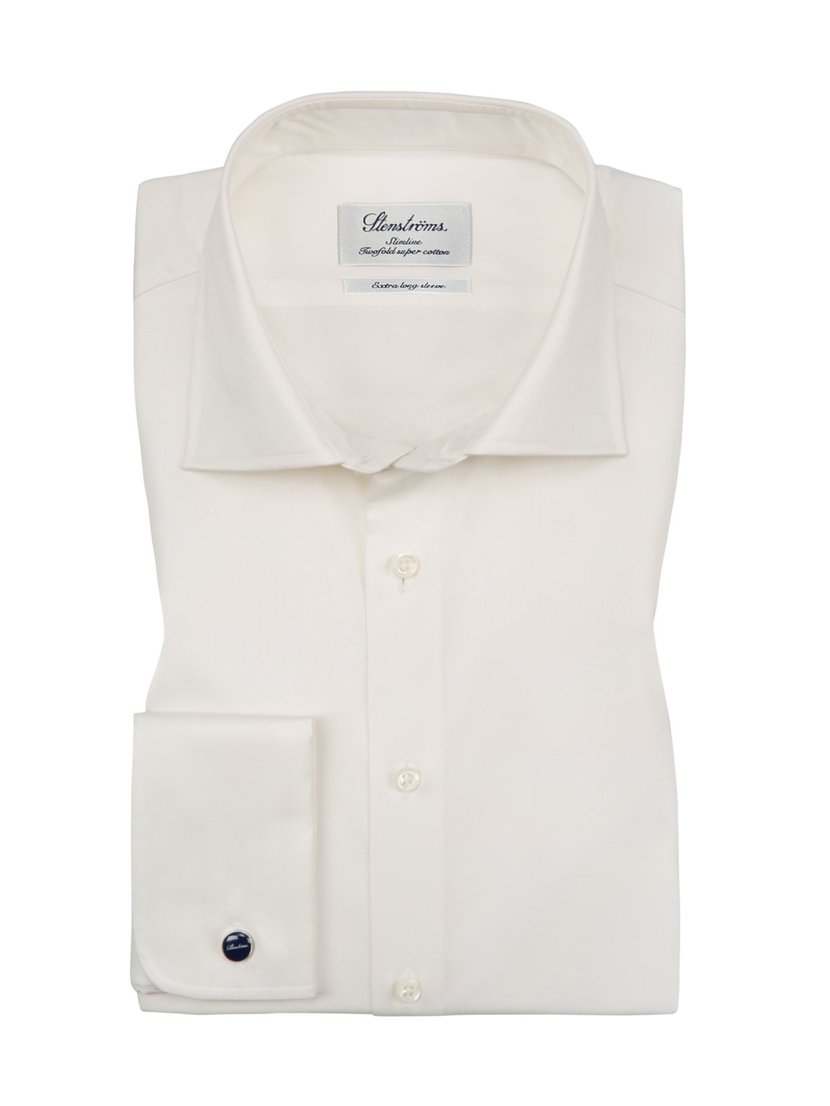 Stenströms Hemd in Twofold Super Cotton, Slimline in 43SL