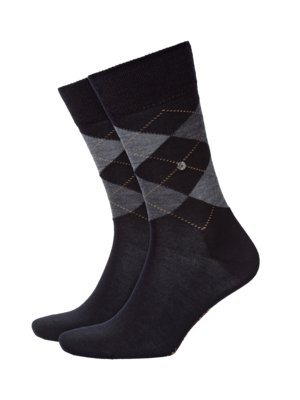 Socken-aus-Schurwolle,-Argyle-Muster