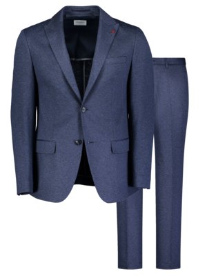 Teilgefütterter Jersey-Baukastenanzug mit feinem Muster, Slim Fit