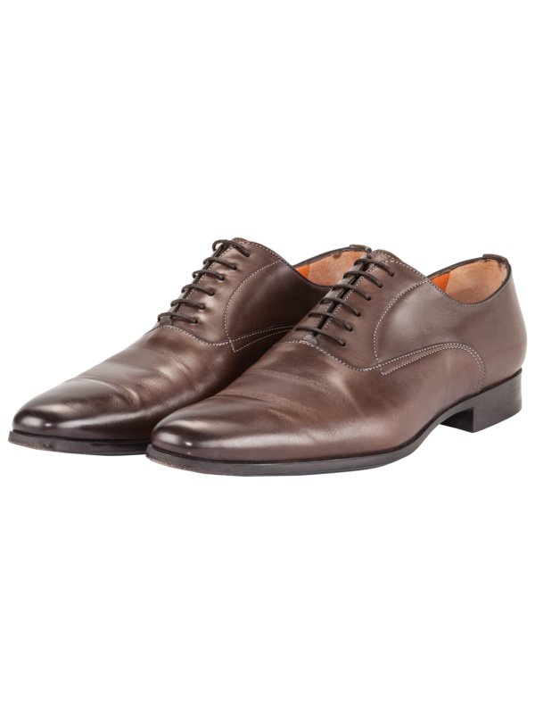 Businessschuh, Oxford von Santoni in Braun
